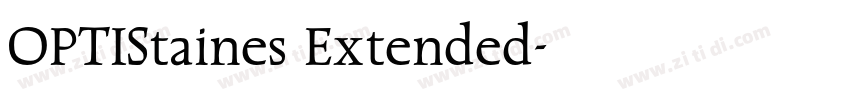 OPTIStaines Extended字体转换